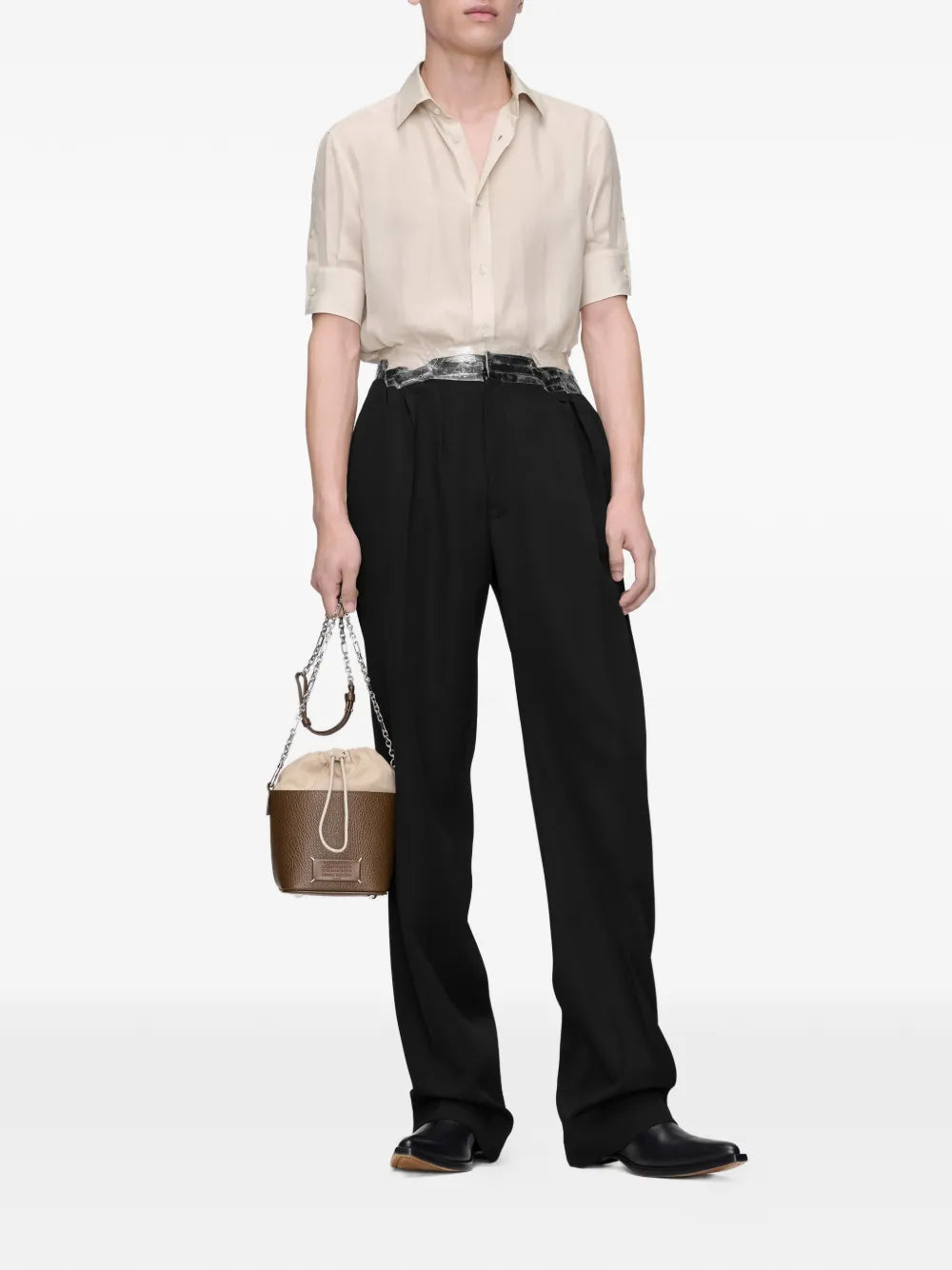 Maison Margiela pantalones con bolsillos - Negro - imagen 2