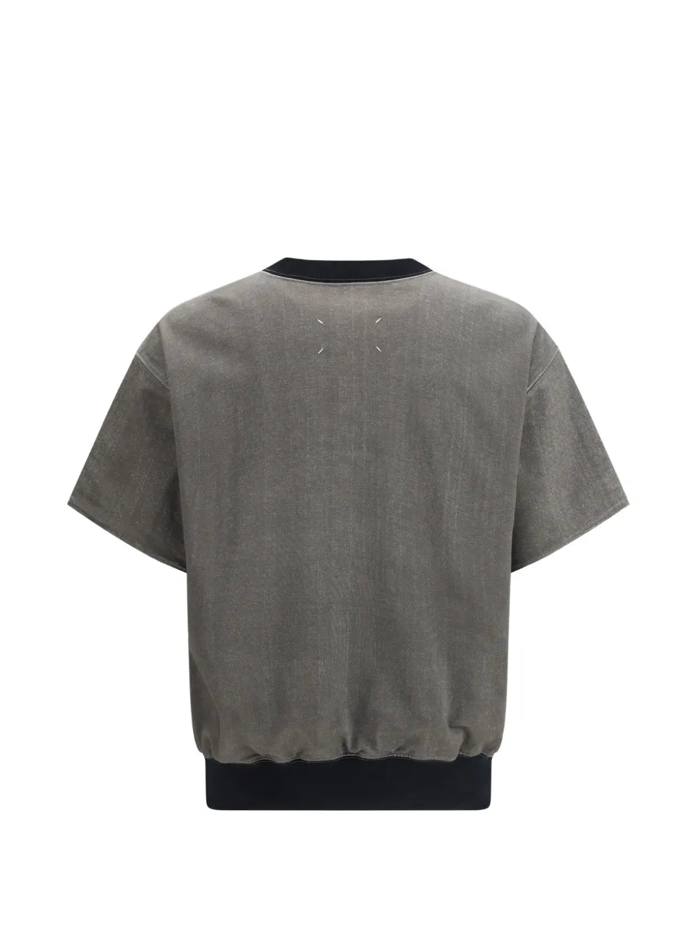 Maison Margiela sudadera manga corta con logo estampado - Gris - imagen 2