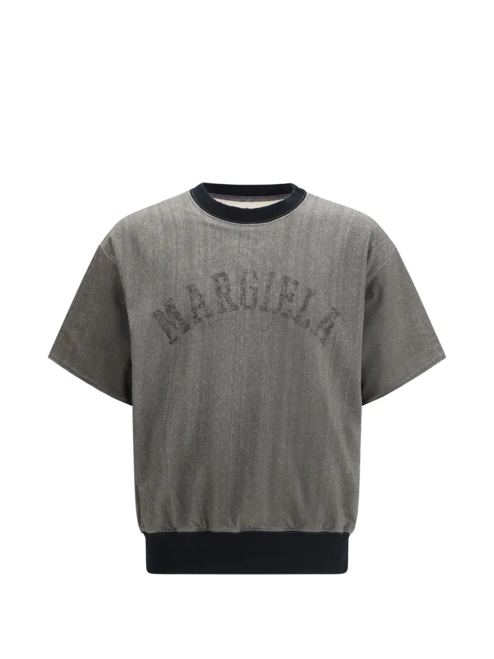 Maison Margiela sudadera manga corta con logo estampado - Gris - imagen 1