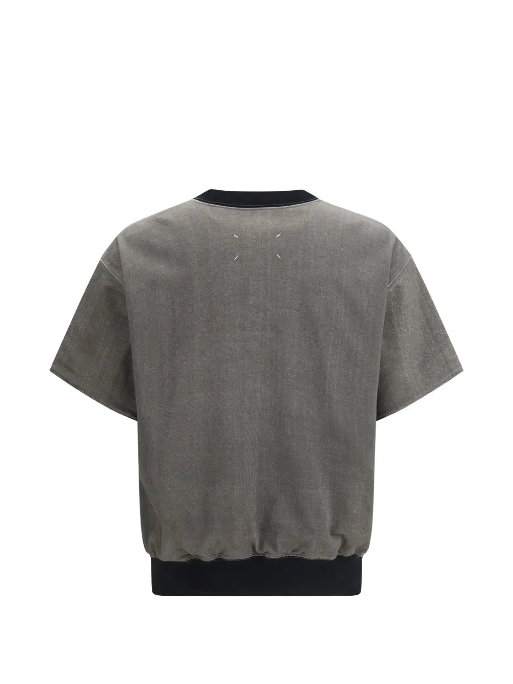 Maison Margiela sudadera manga corta con logo estampado - Gris - imagen 4