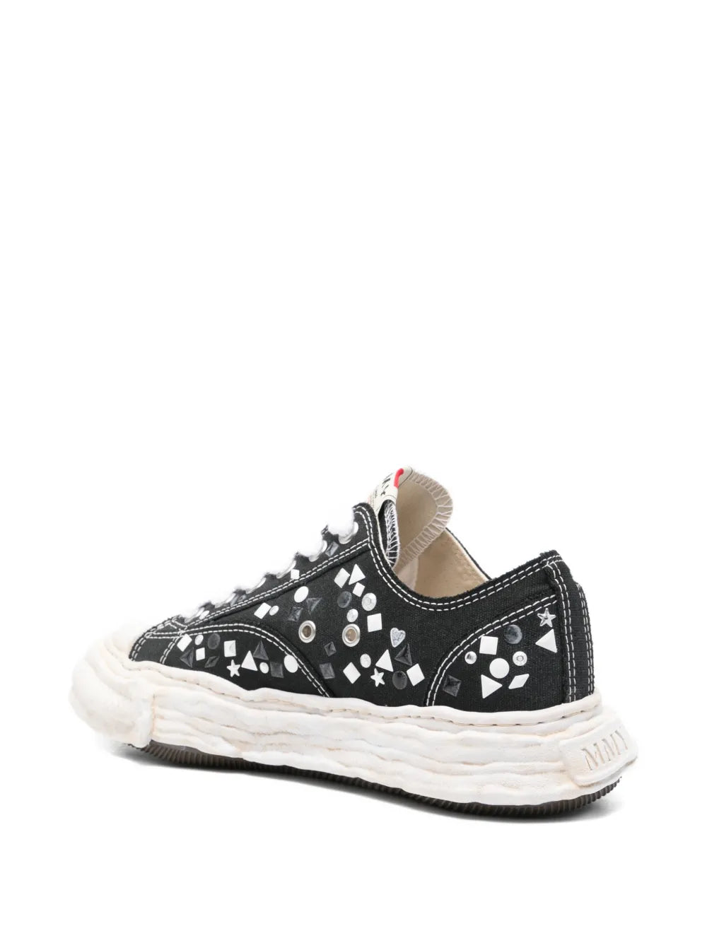 Maison MIHARA YASUHIRO  tenis Peterson 23 con apliques - negro