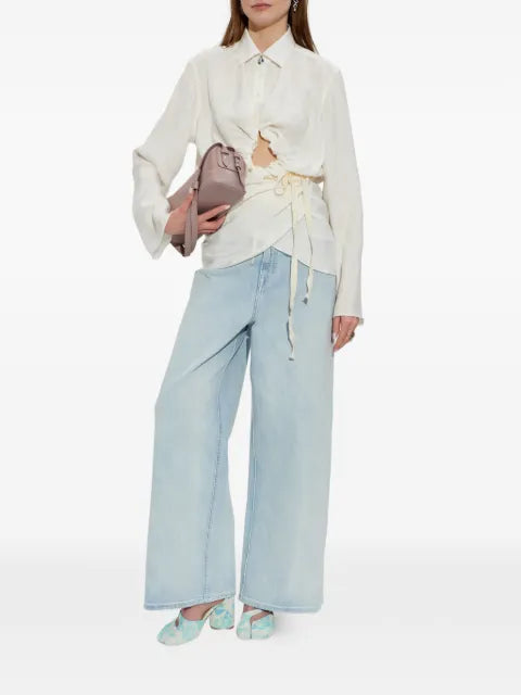 Maison Margiela camisa con moño en la cintura - imagen 2