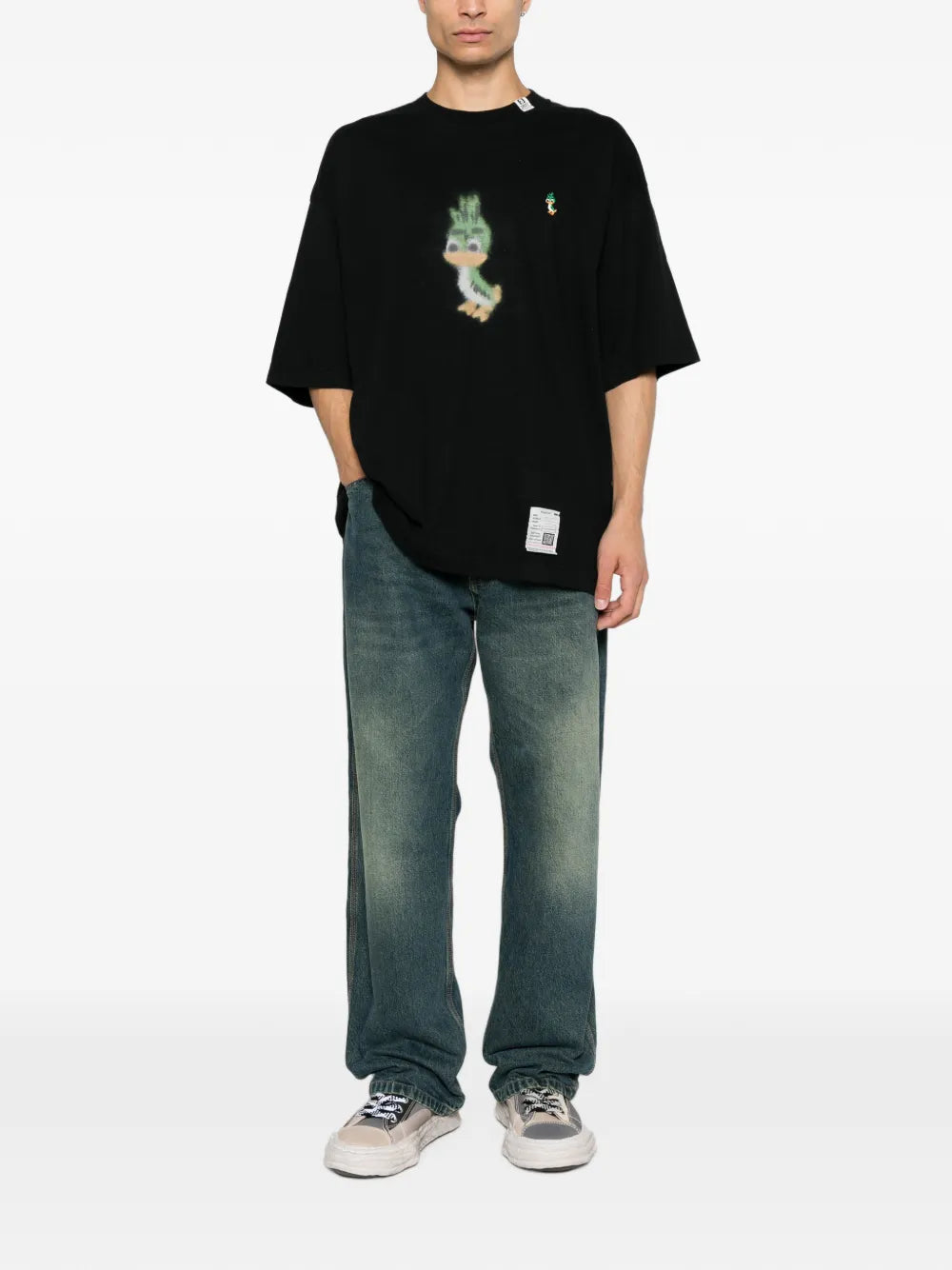 Maison MIHARA YASUHIRO camiseta con estampado Leon - negro