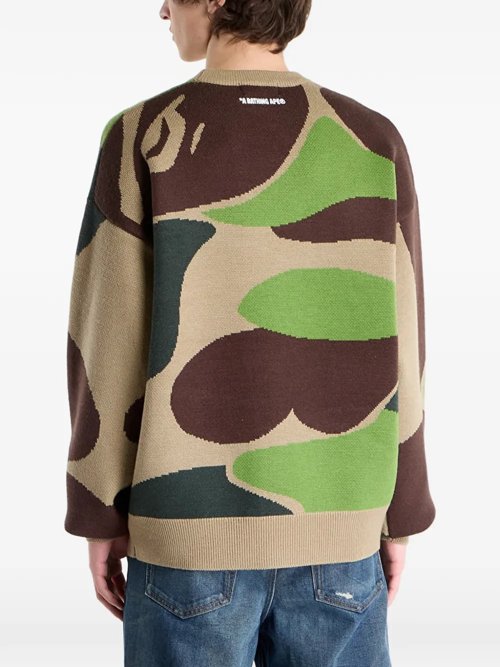 A BATHING APE® sudadera con estampado militar