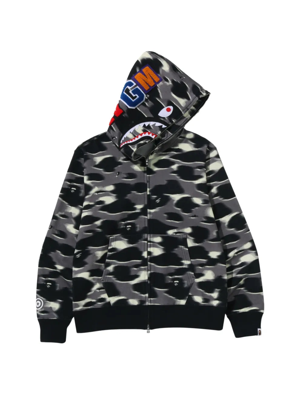A BATHING APE® hoodie con cierre