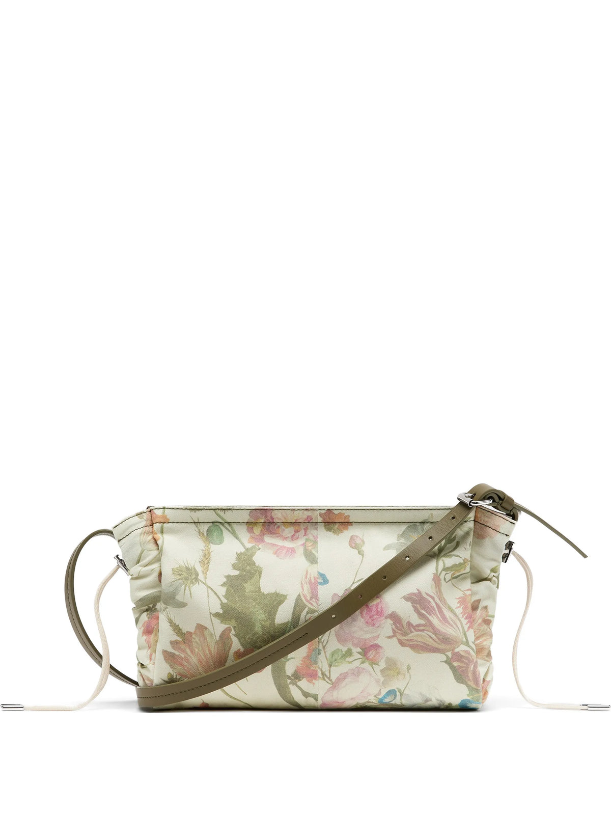 Maison Margiela mochila tipo mensajero con cordones y motivo floral - Neutro - imagen 1