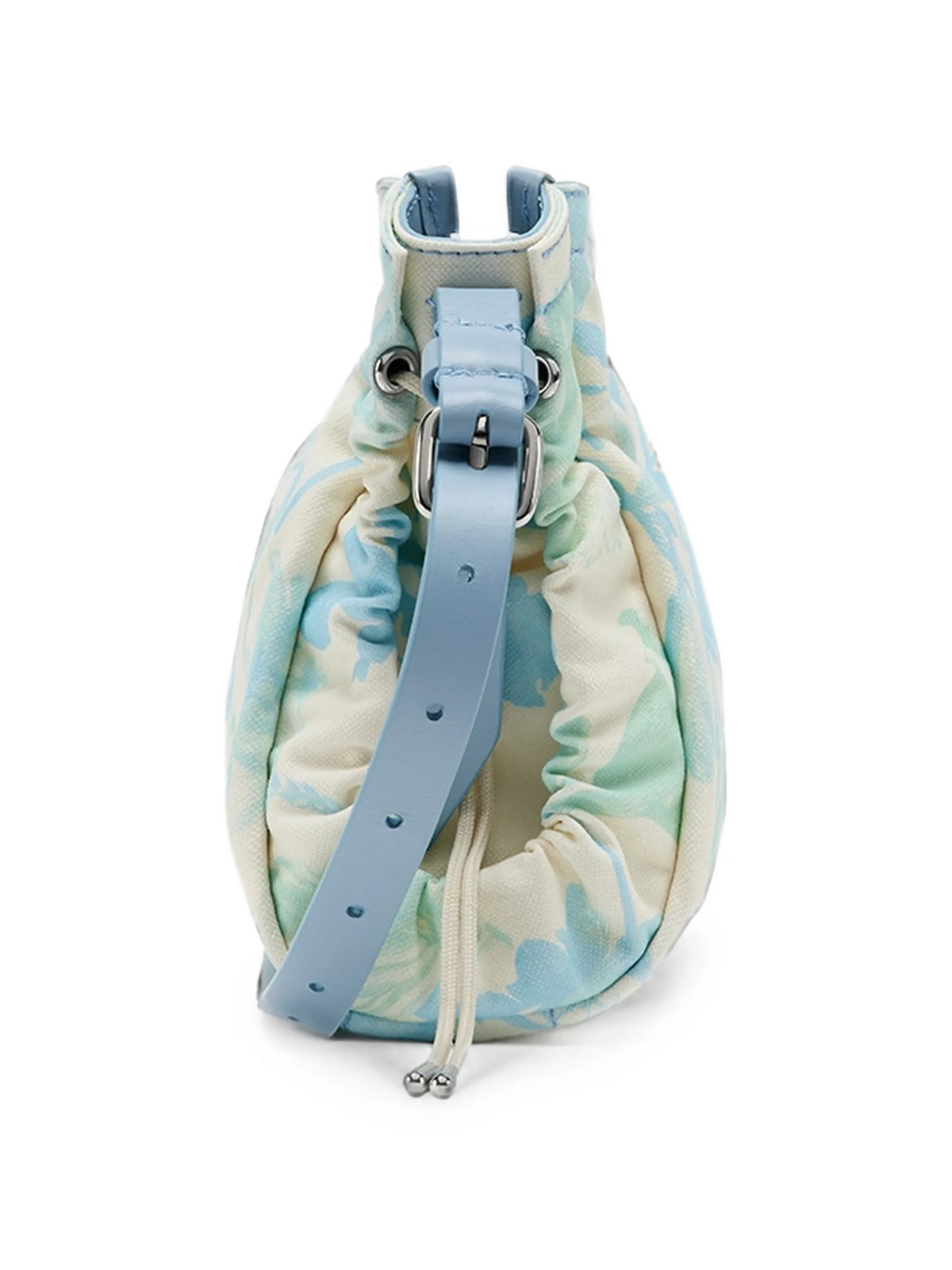 Maison Margiela mochila tipo mensajero con motivo floral - Azul - imagen 3