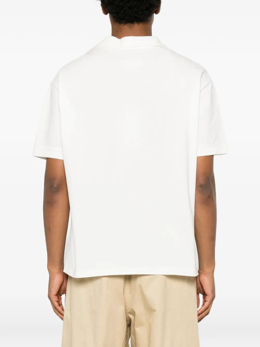 Maison Margiela playera con cuello en V - Blanco - imagen 4