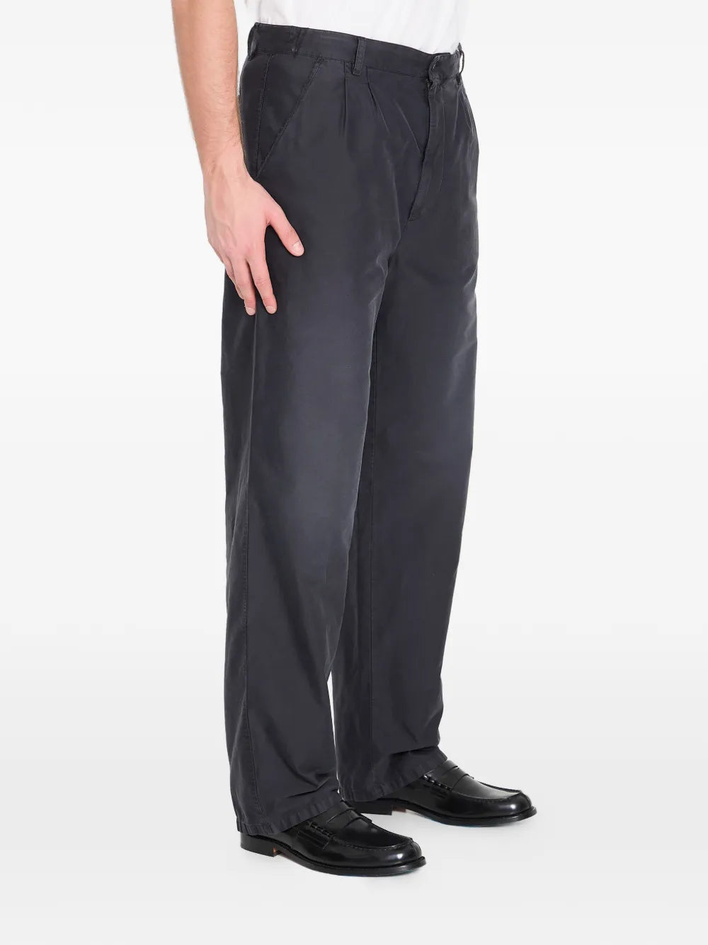 Maison Margiela pantalones anchos con pinzas - Gris - imagen 3