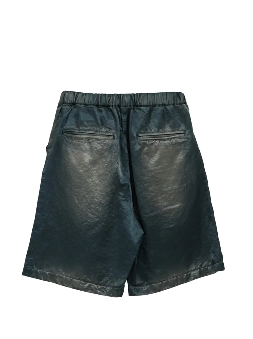 Maison MIHARA YASUHIRO Shorts de satén desteñidos por el sol - verde