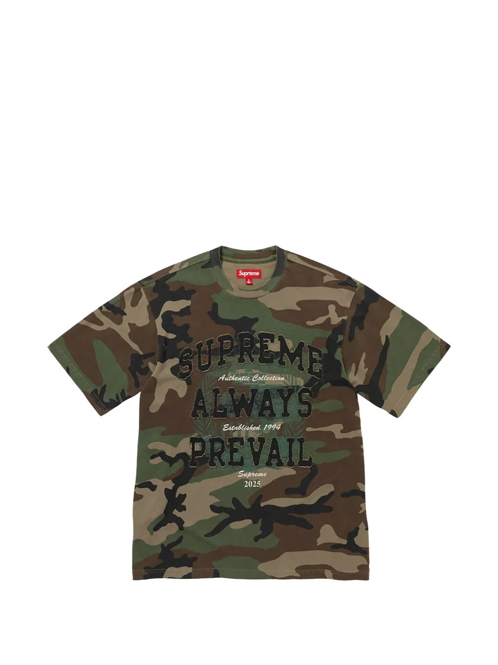 Supreme playera con estampado militar - Verde - imagen 1