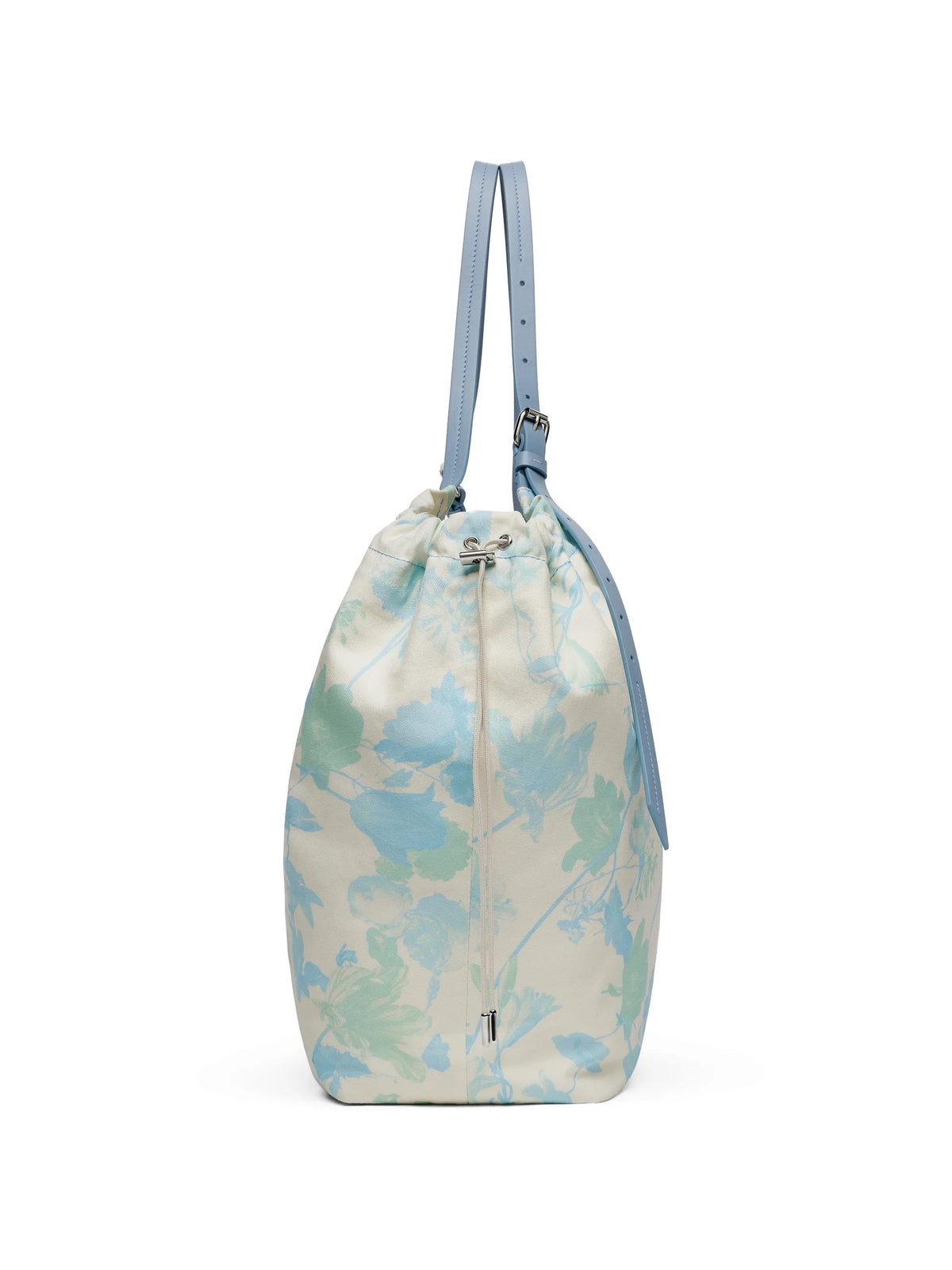 Maison Margiela tote mediana con estampado floral y cordones - Azul - imagen 4