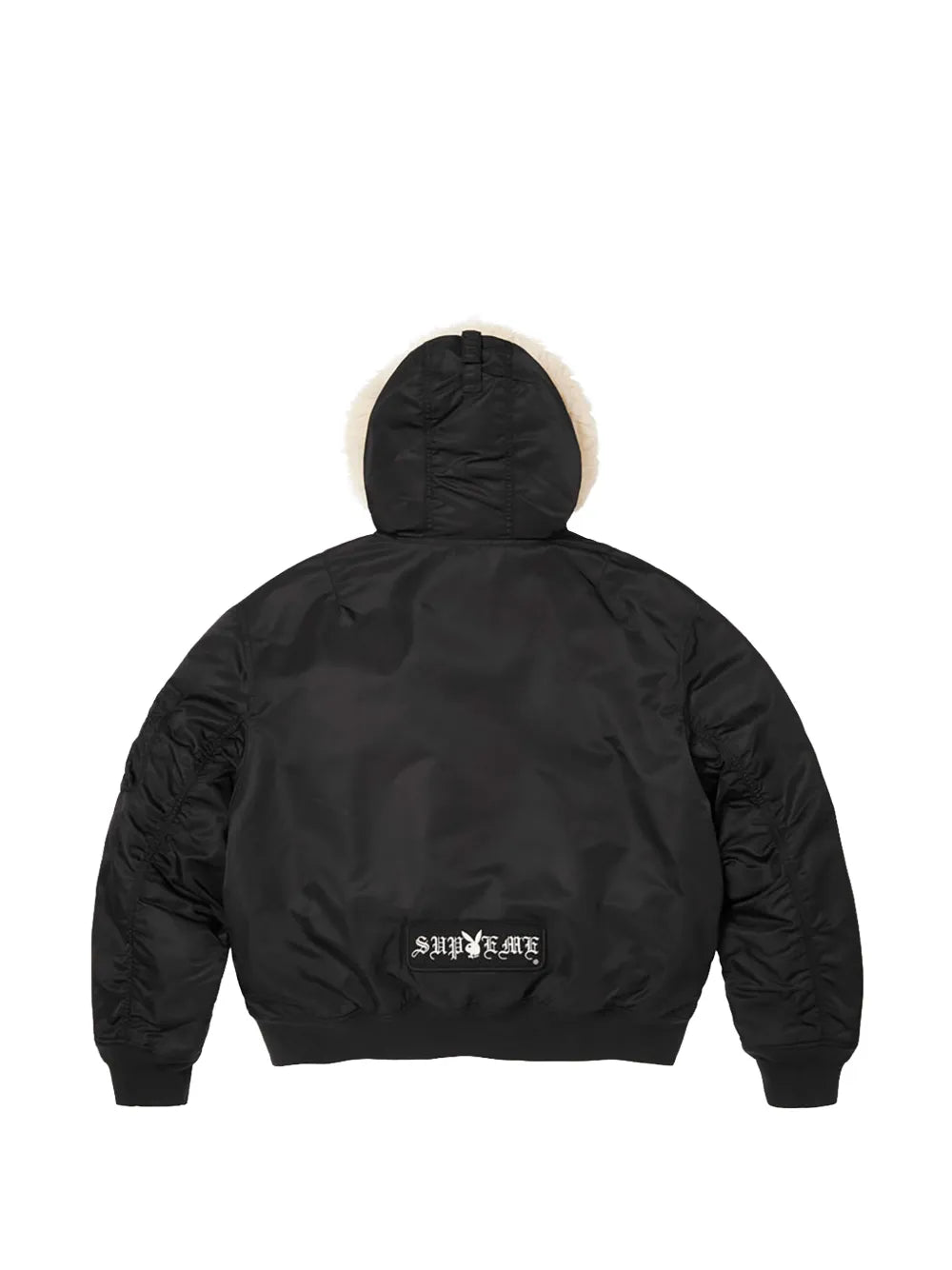 Supreme chamarra con aplique del logo en colaboración con Playboy - Negro - imagen 2