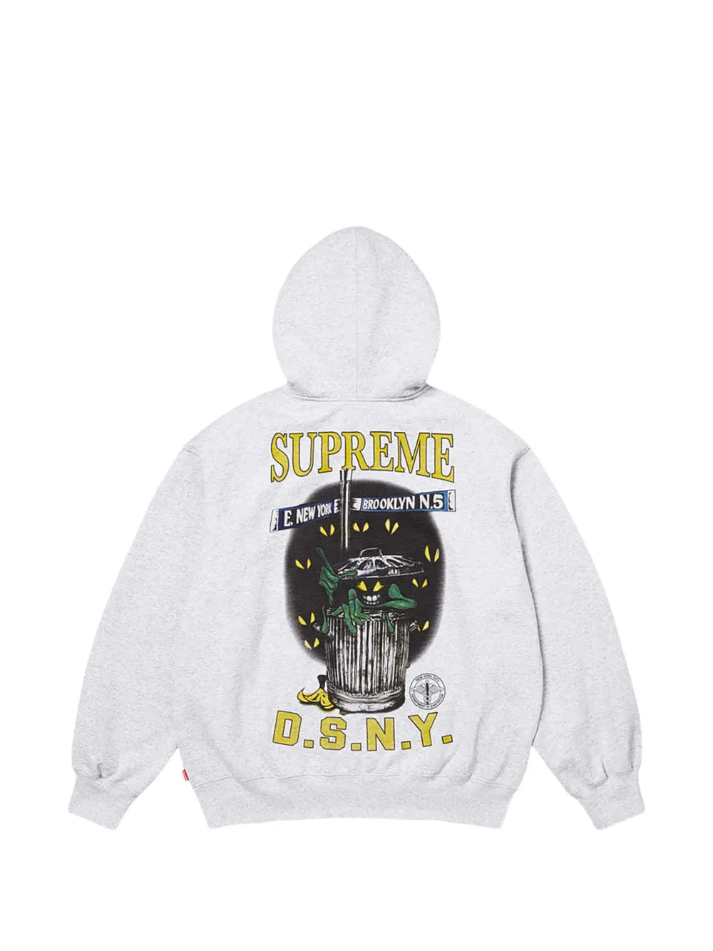 Supreme hoodie con cierre y estampado gráfico - Gris - imagen 2