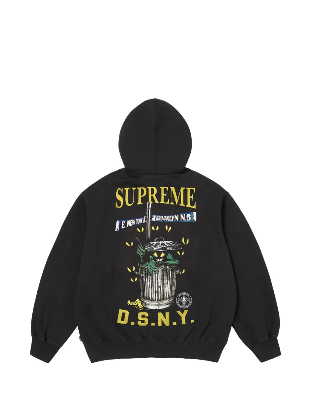 Supreme hoodie con cierre en colaboración con DSNY - Negro - imagen 2