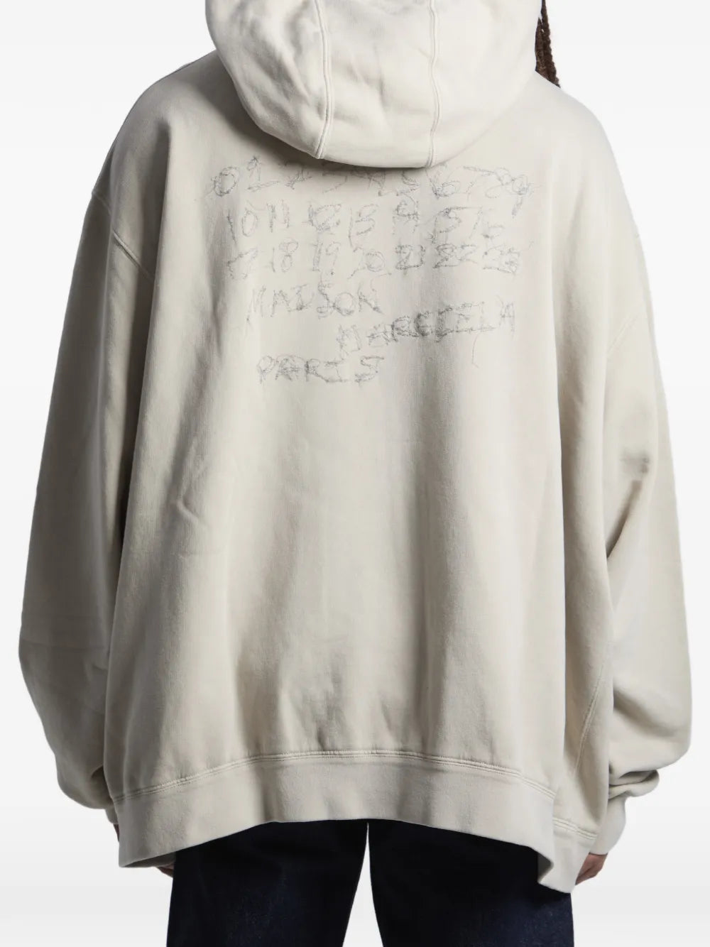 Maison Margiela sudadera con cierre bordado - Neutro - imagen 4