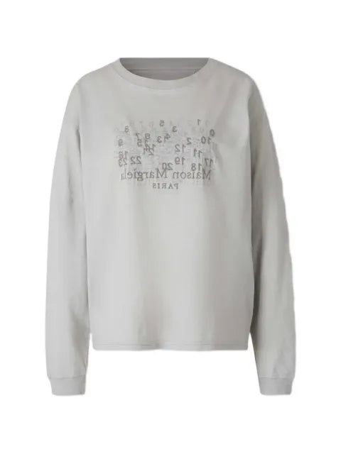 Maison Margiela playera manga larga con estampado gráfico - imagen 1