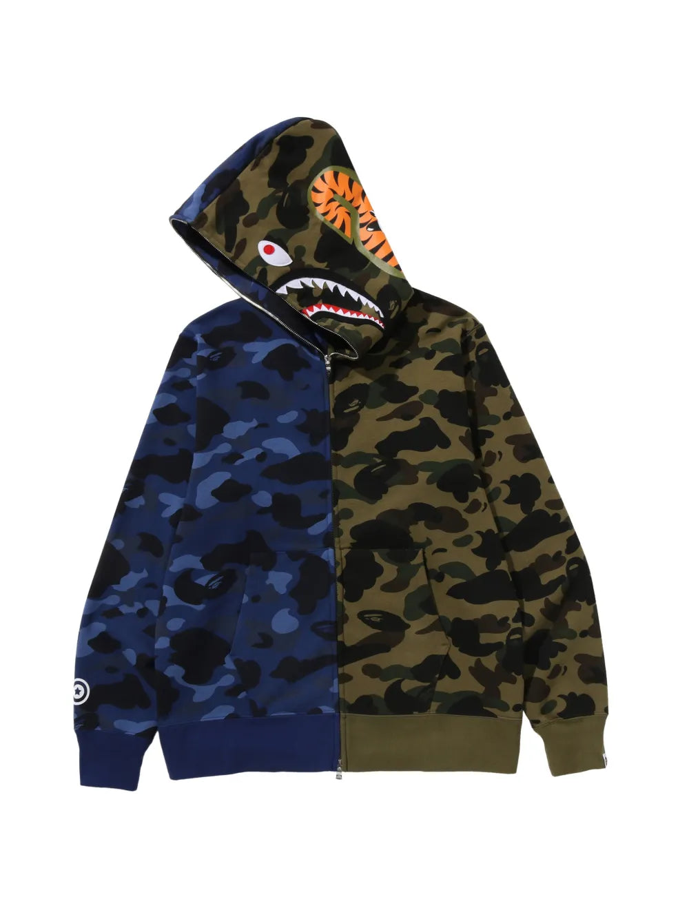A BATHING APE® hoodie Split Camo Shark