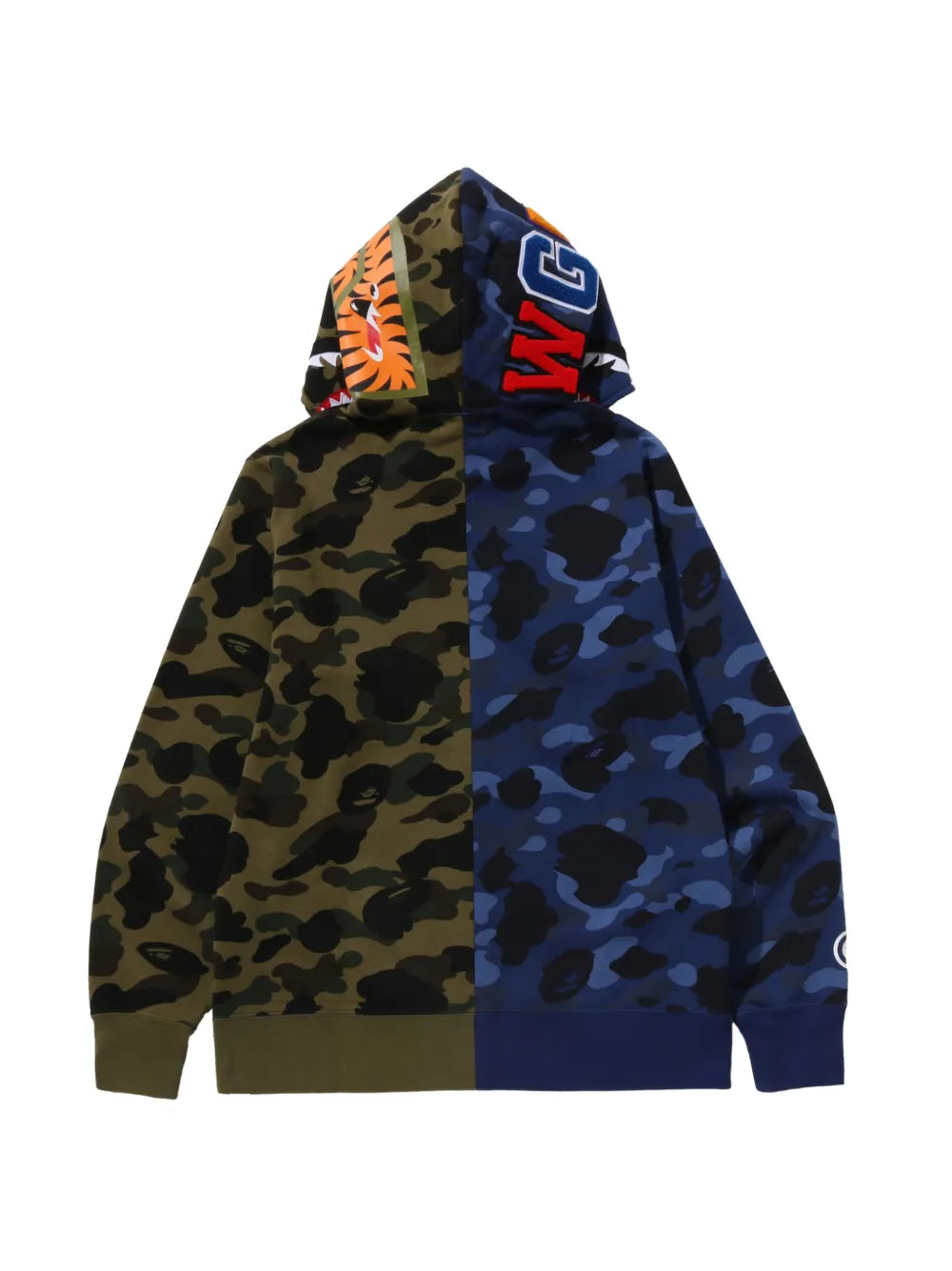 A BATHING APE® hoodie Split Camo Shark