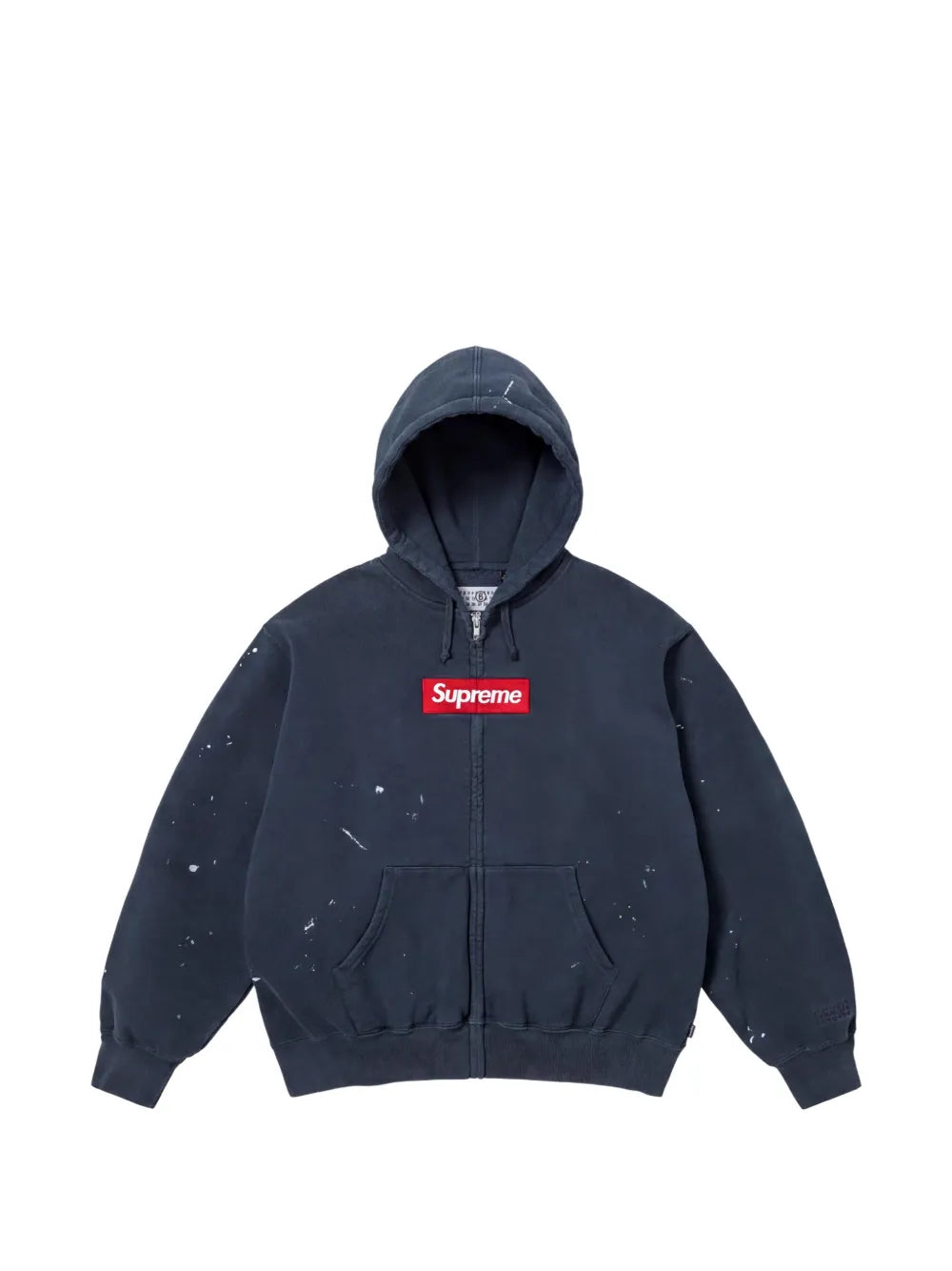 Supreme hoodie con salpicaduras de pintura en colaboración con MM& - Azul - imagen 1