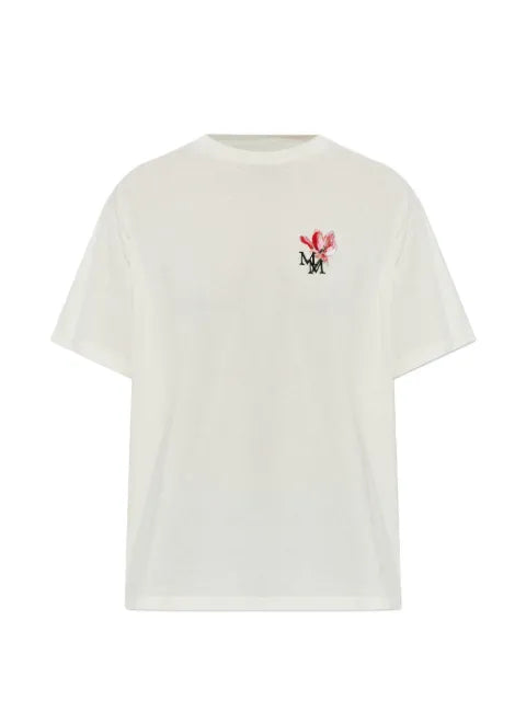 Maison Margiela playera con estampado floral - imagen 1
