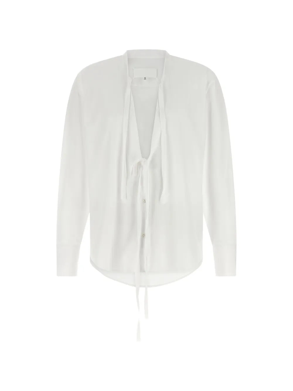 Maison Margiela camisa con cuello en V - Blanco - imagen 1