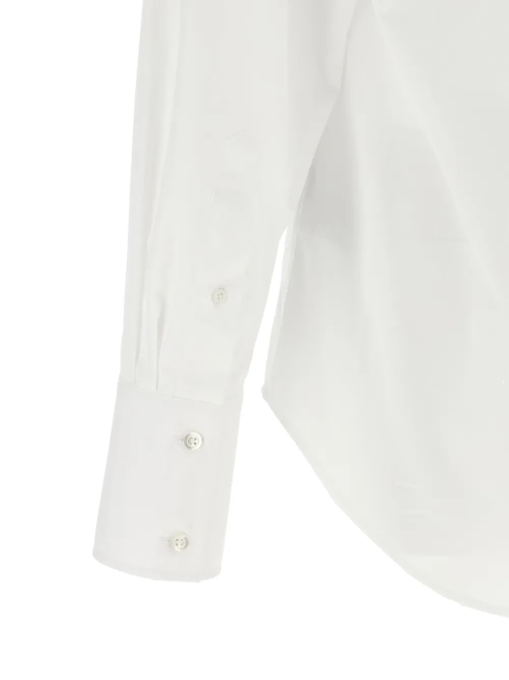 Maison Margiela camisa con cuello en V - Blanco - imagen 4