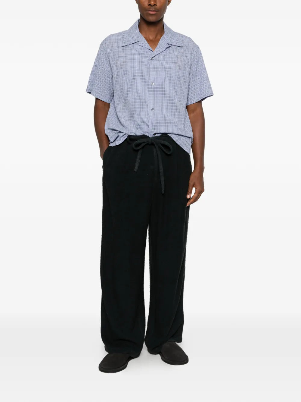 Maison Margiela camisa con motivo de cuadros - Azul - imagen 2