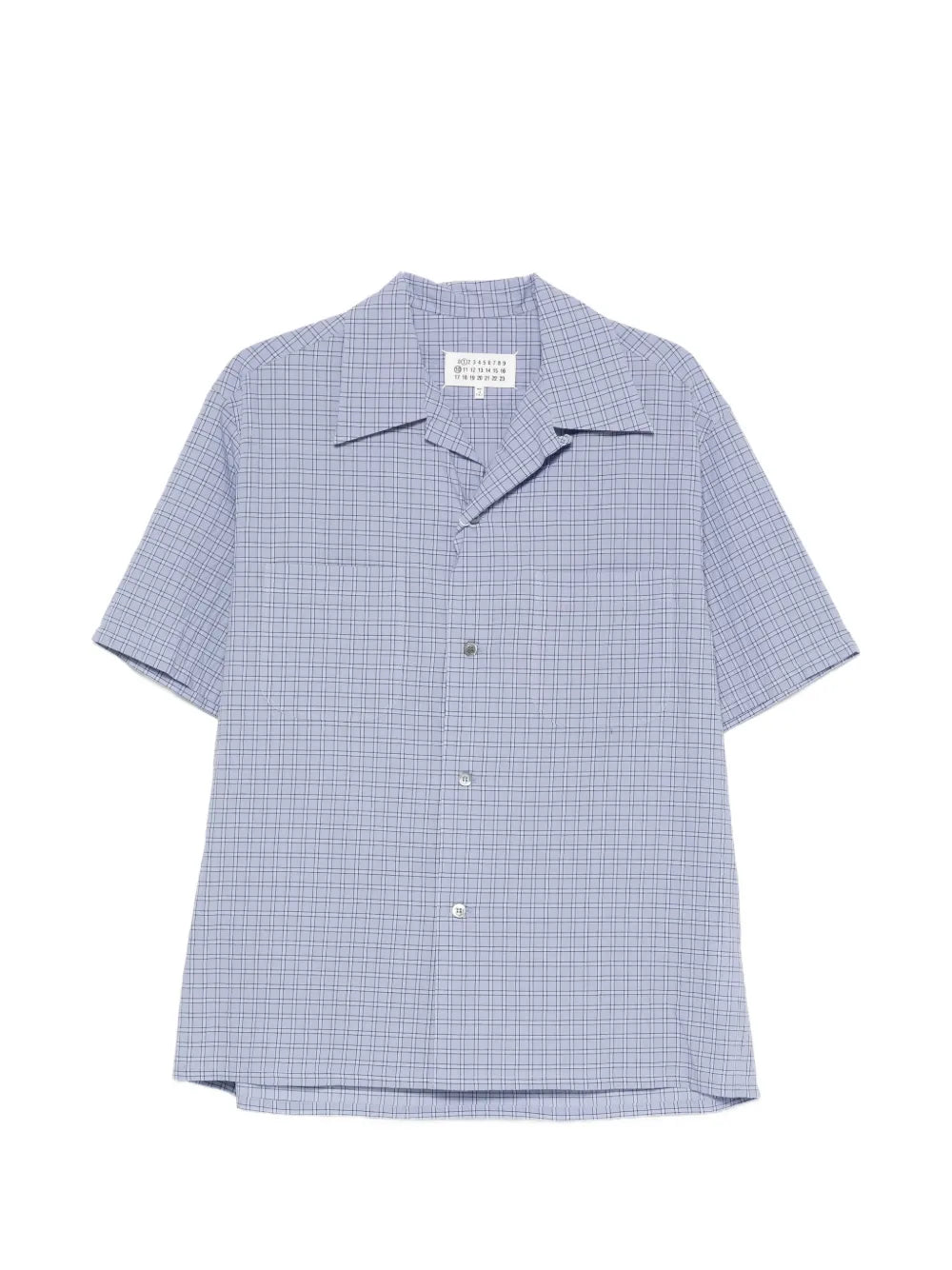 Maison Margiela camisa con motivo de cuadros - Azul - imagen 1