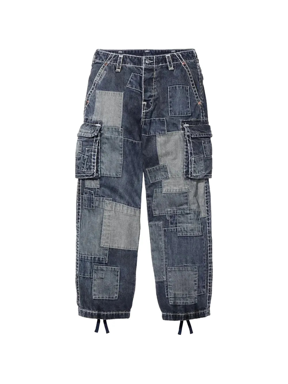 Supreme pantalones cargo con diseño patchwork en colaboración con True Religion - Azul - imagen 1