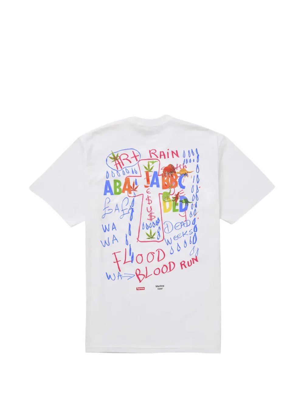 Supreme x Martine Rose Lee Scratch Perry T-shirt - Blanco - imagen 2