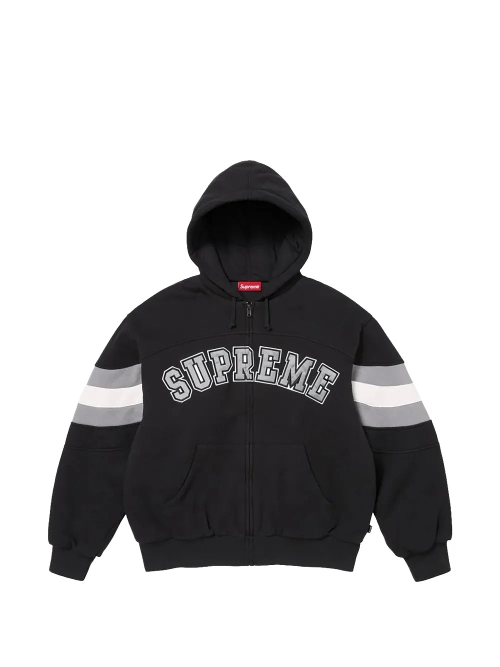 Supreme hoodie con cierre y detalle del logo - Negro - imagen 1