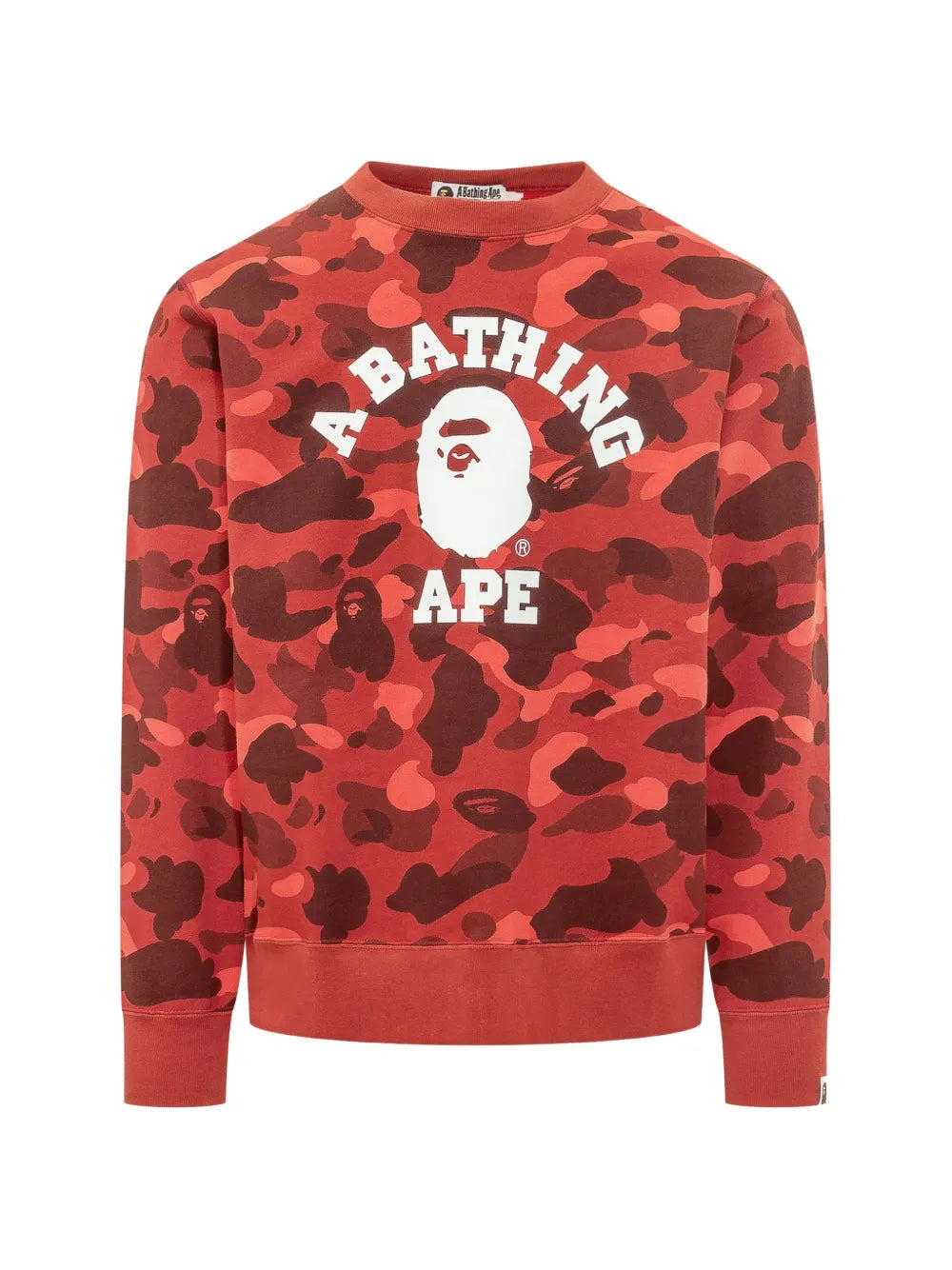 A BATHING APE® suéter con estampado militar y logo