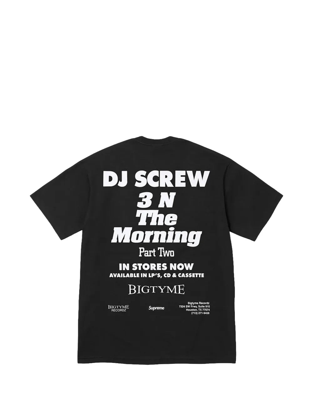 Supreme playera Screw SUC en colaboración con DJ - Negro - imagen 2