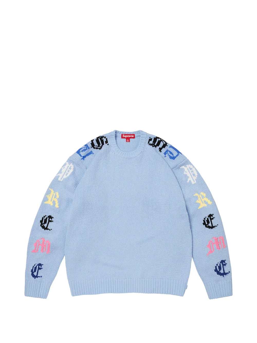Supreme suéter Old English en intarsia - Azul - imagen 1
