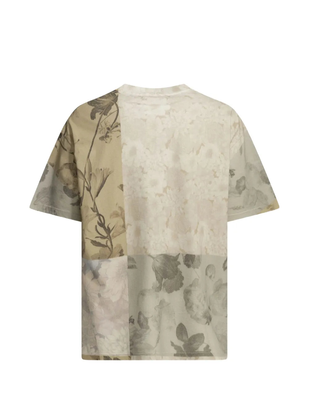 Maison Margiela playera con cuello redondo y estampado floral - Neutro - imagen 2