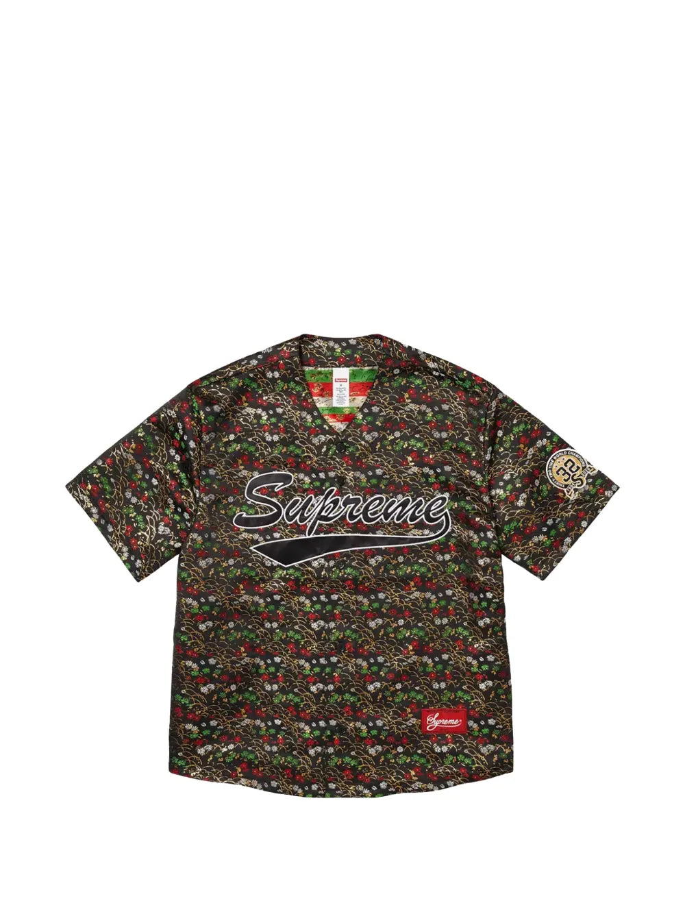 Supreme suéter con motivo floral en jacquard - Negro - imagen 1