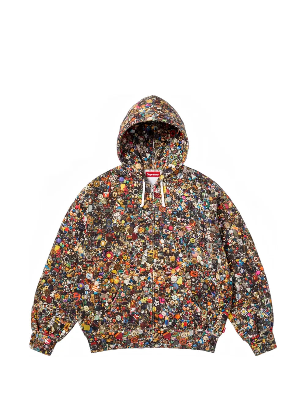 Supreme hoodie con estampado gráfico en colaboración con Mike Kelley - Marrón - imagen 1