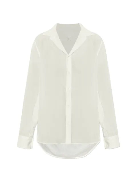 Maison Margiela camisa de seda traslúcida - imagen 1