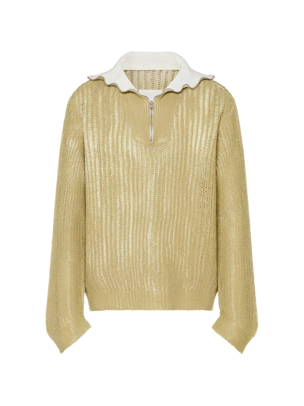 Maison Margiela sudadera tejida de canalé - Neutro - imagen 1