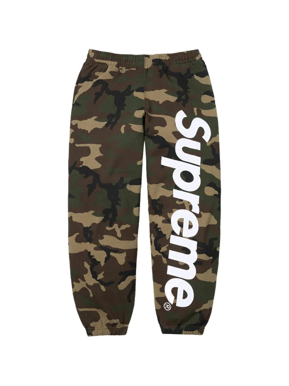 Supreme pants con estampado militar y apliques de satén - Verde - imagen 1