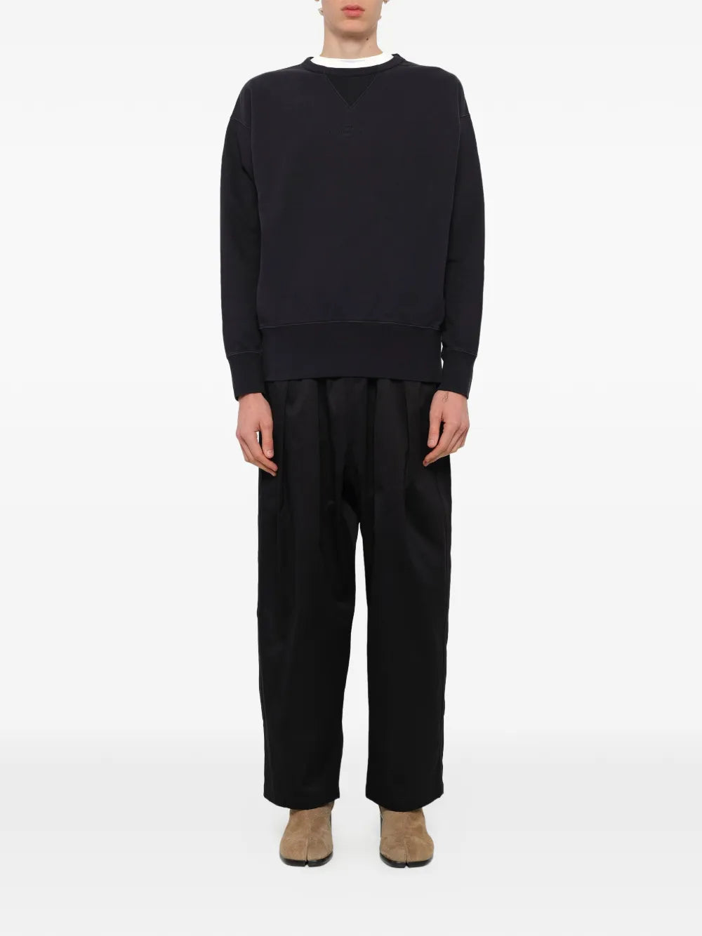 Maison Margiela sudadera con cuello redondo - Negro - imagen 2