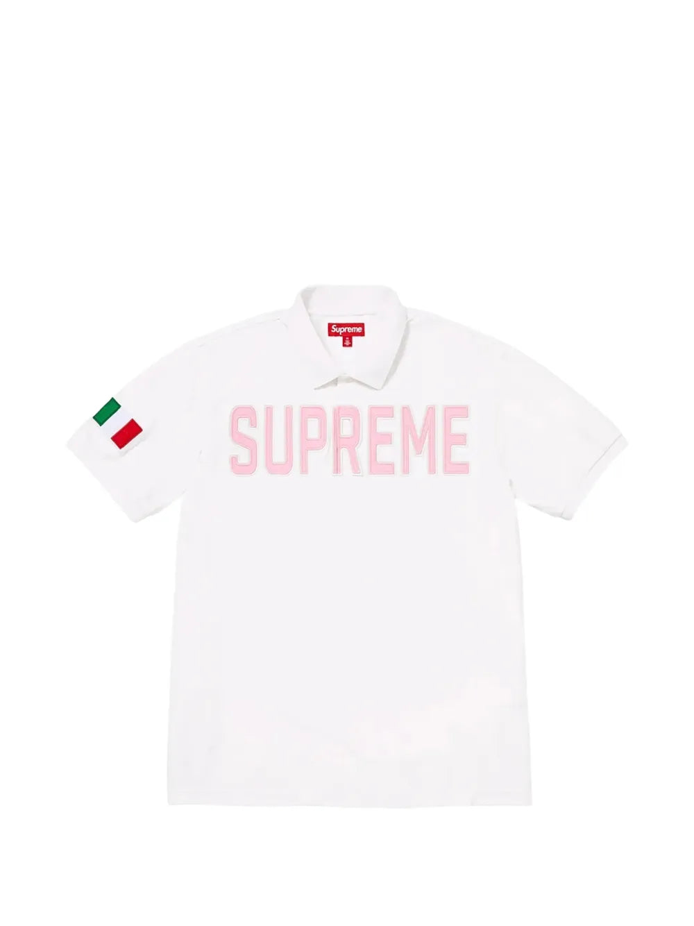 Supreme playera tipo polo con aplique - Blanco - imagen 1