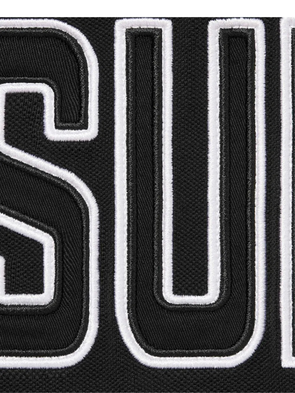 Supreme playera tipo polo con aplique de sarga - Negro - imagen 2