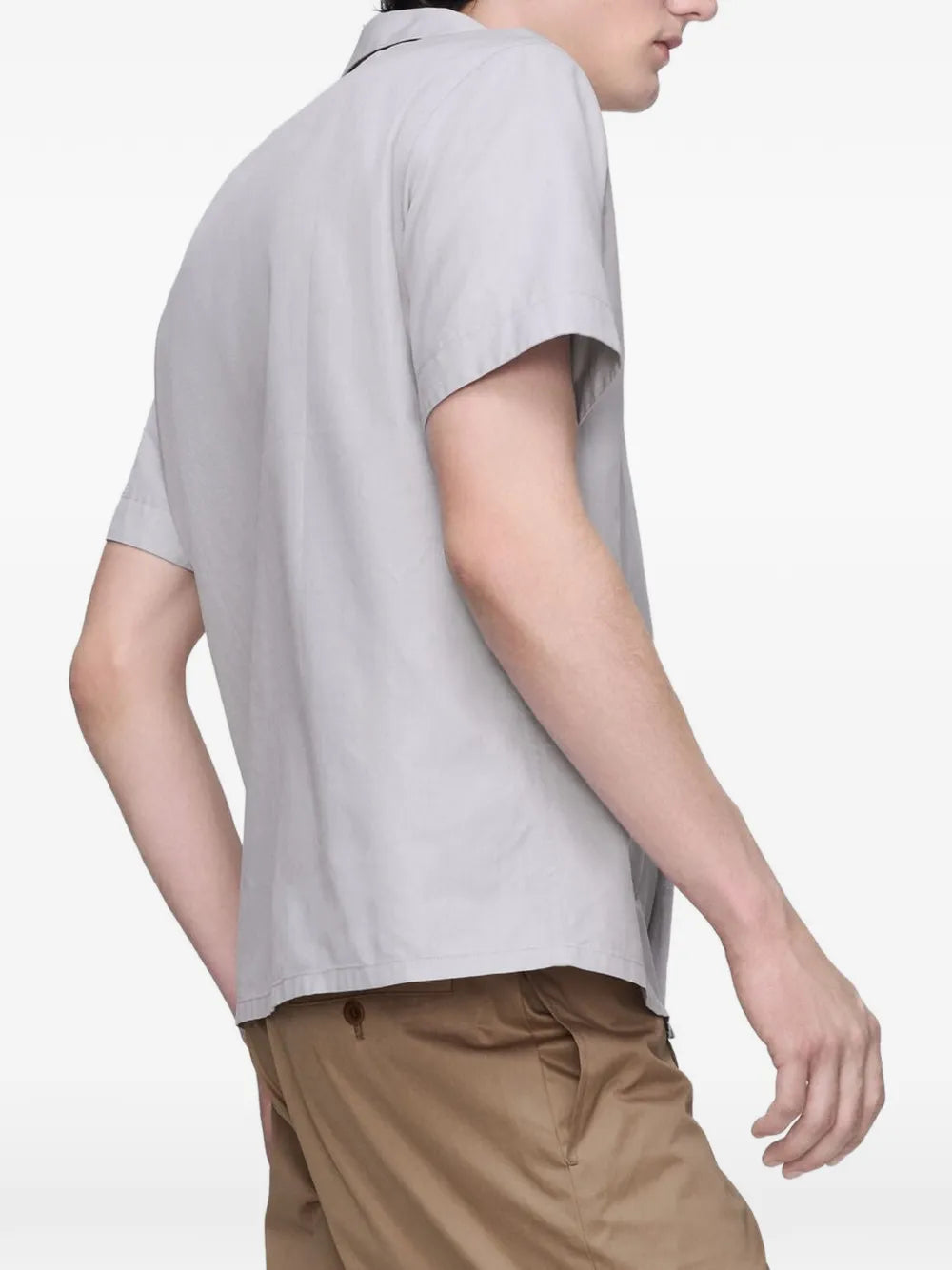 Maison Margiela camisa manga corta con paneles - Gris - imagen 3