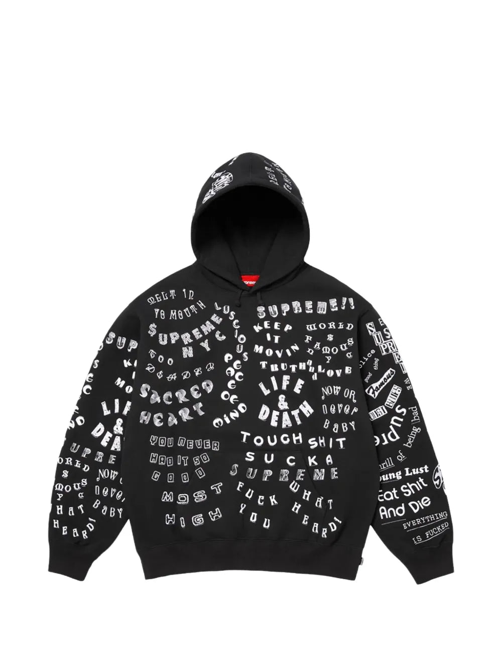 Supreme hoodie Too Deadly - Negro - imagen 1