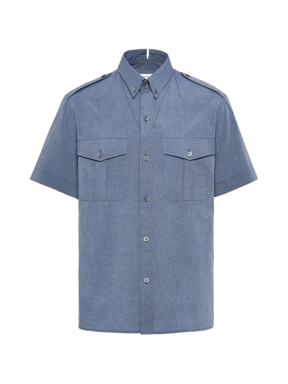 Maison Margiela camisa plegable manga corta - Azul - imagen 1