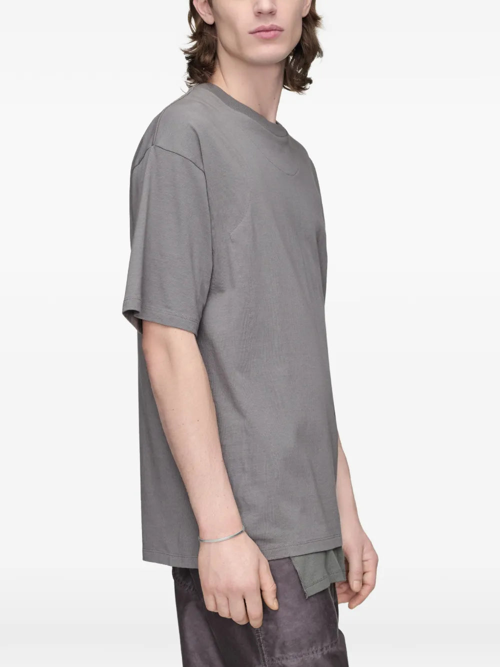 Maison Margiela playera con doble capa - Gris - imagen 3