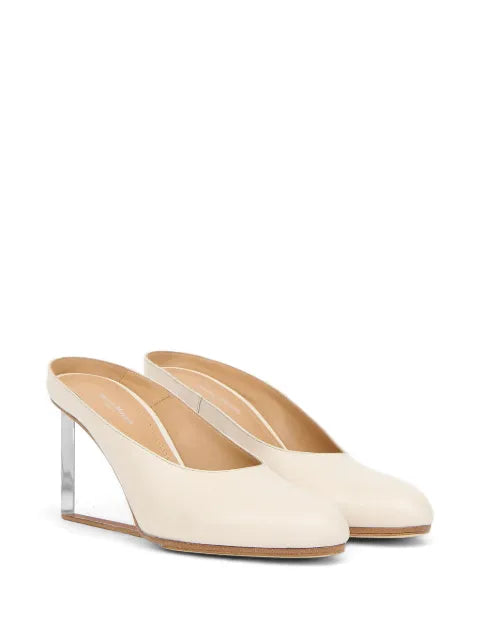 Maison Margiela mules con cuña - Neutro - vista 2