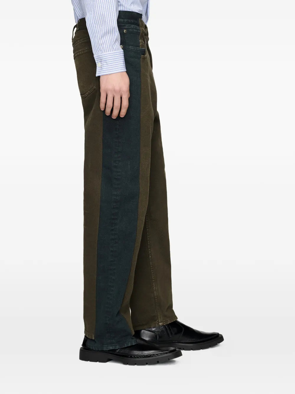 Maison Margiela jeans rectos Spliced - Marrón - imagen 4